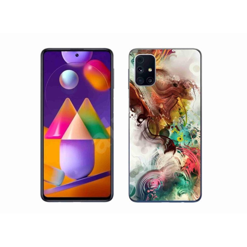 Gelový kryt mmCase na mobil Samsung Galaxy M31s - abstrakt 1