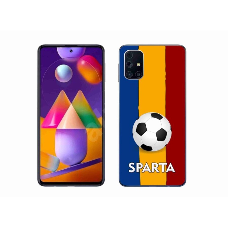 Gelový kryt mmCase na mobil Samsung Galaxy M31s - fotbal 1