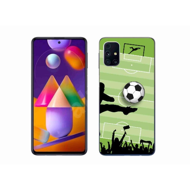 Gelový kryt mmCase na mobil Samsung Galaxy M31s - fotbal 3