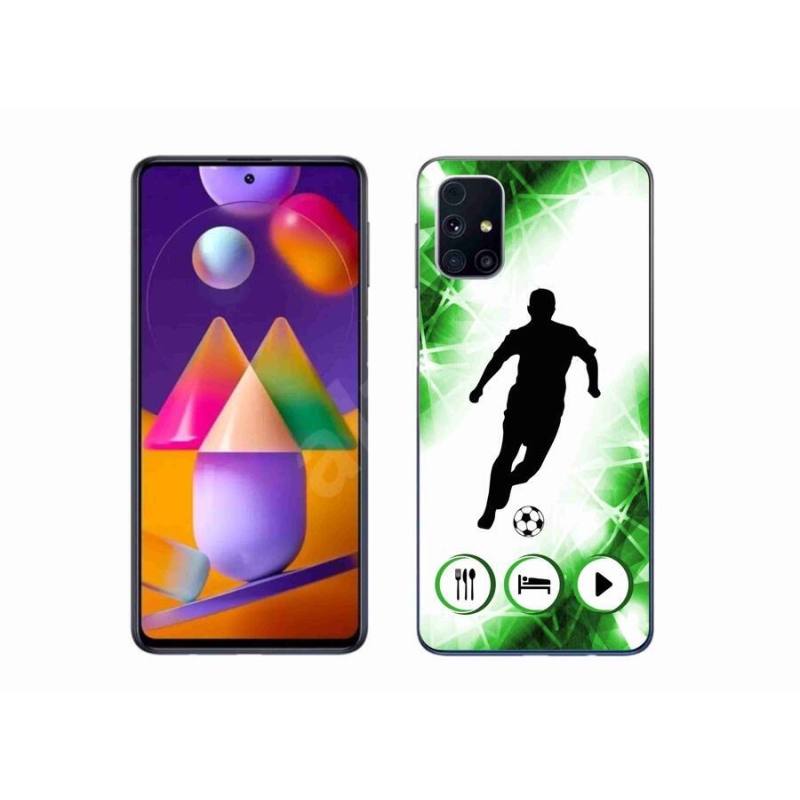 Gelový kryt mmCase na mobil Samsung Galaxy M31s - fotbalista