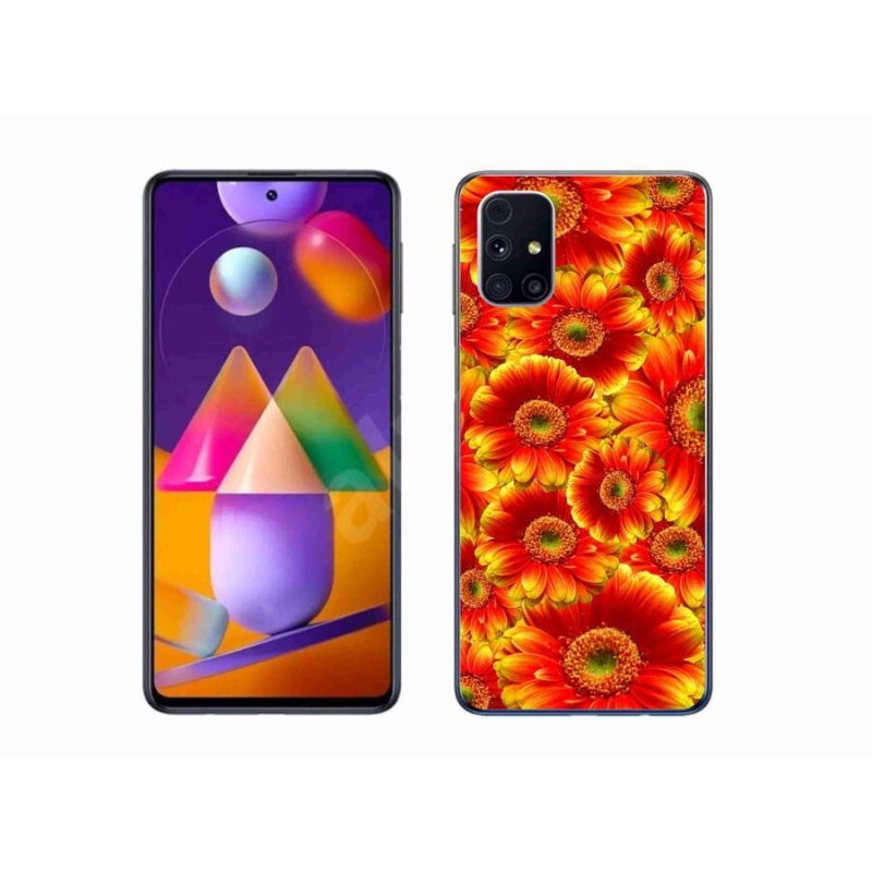 Gelový kryt mmCase na mobil Samsung Galaxy M31s - gerbera 1