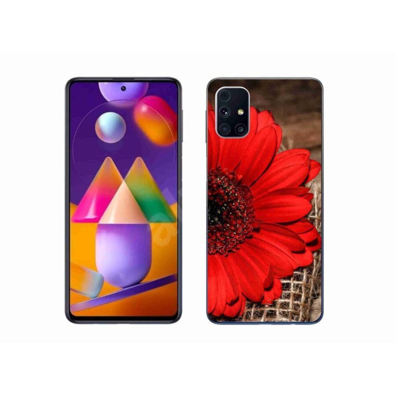 Gelový kryt mmCase na mobil Samsung Galaxy M31s - gerbera