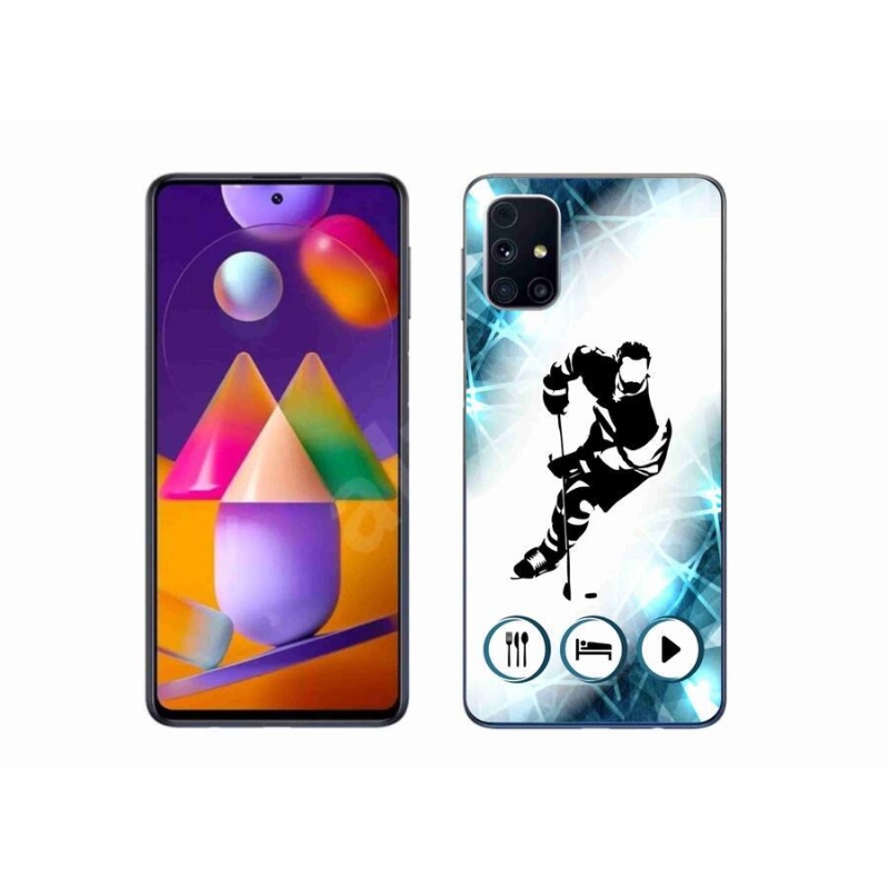Gelový kryt mmCase na mobil Samsung Galaxy M31s - hokej 1