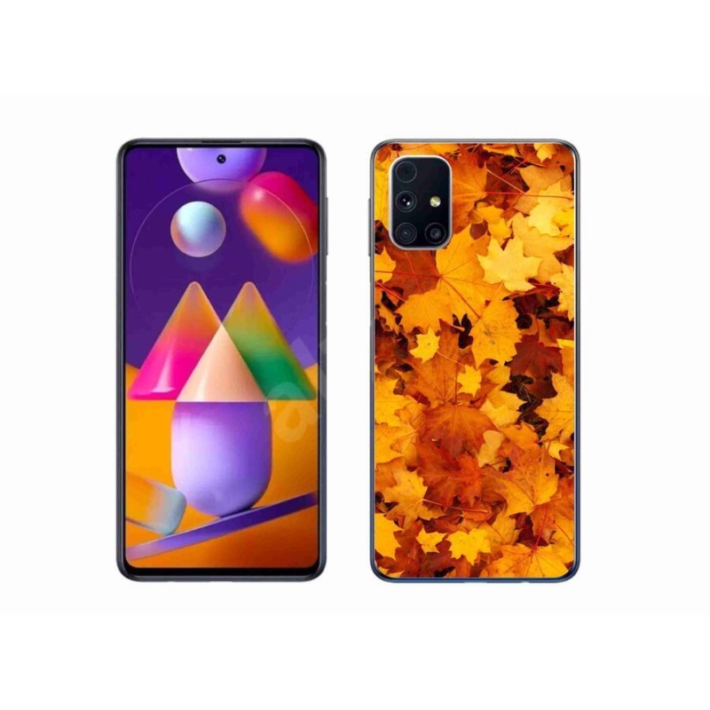 Gelový kryt mmCase na mobil Samsung Galaxy M31s - javorové listy