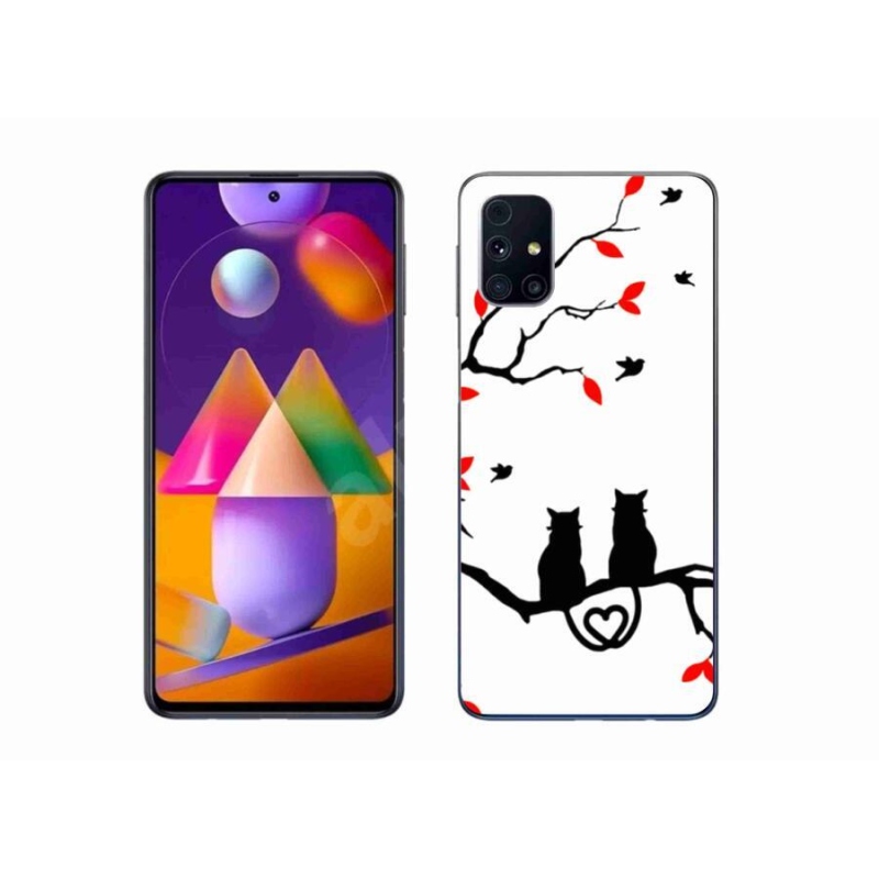 Gelový kryt mmCase na mobil Samsung Galaxy M31s - kočičí láska