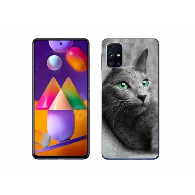Gelový kryt mmCase na mobil Samsung Galaxy M31S - kočka 2