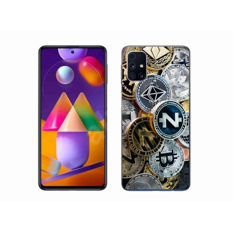 Gelový kryt mmCase na mobil Samsung Galaxy M31s - kryptoměny