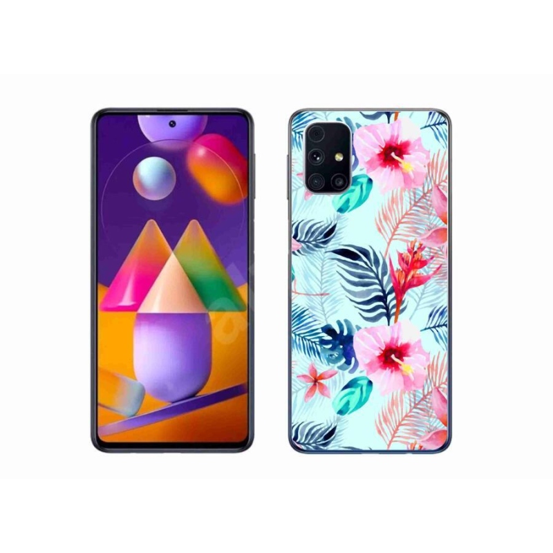 Gelový kryt mmCase na mobil Samsung Galaxy M31s - květiny