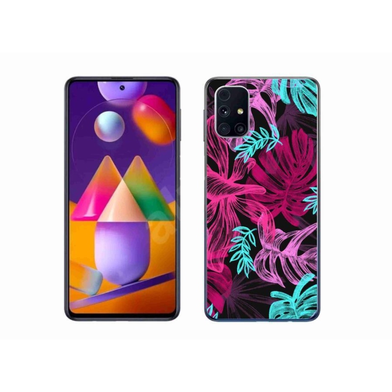 Gelový kryt mmCase na mobil Samsung Galaxy M31s - květiny 1