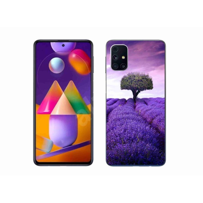 Gelový kryt mmCase na mobil Samsung Galaxy M31S - levandulová louka