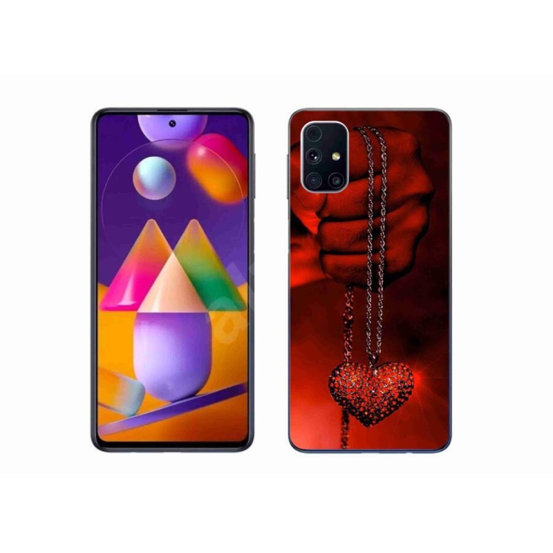 Gelový kryt mmCase na mobil Samsung Galaxy M31s - náhrdelník