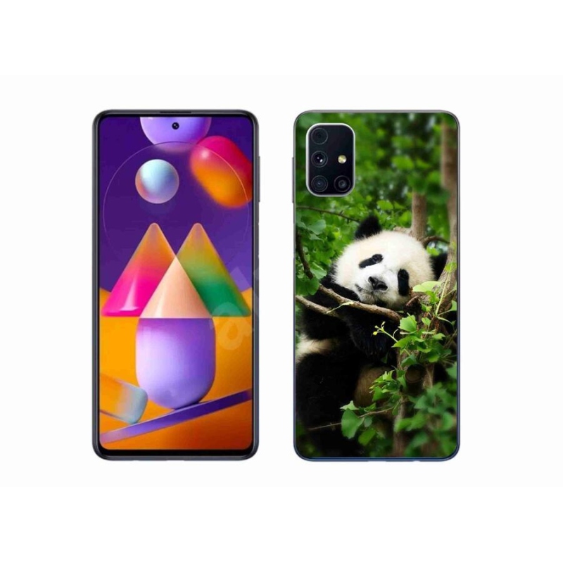 Gelový kryt mmCase na mobil Samsung Galaxy M31S - panda