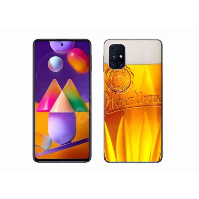 Gelový kryt mmCase na mobil Samsung Galaxy M31s - pivo