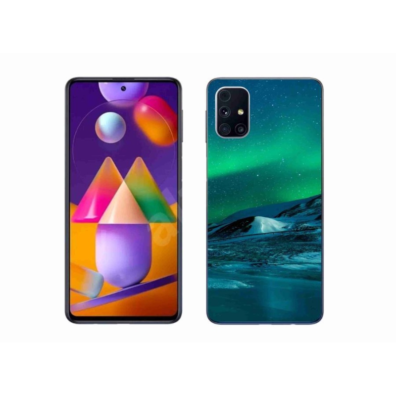 Gelový kryt mmCase na mobil Samsung Galaxy M31s - polární záře