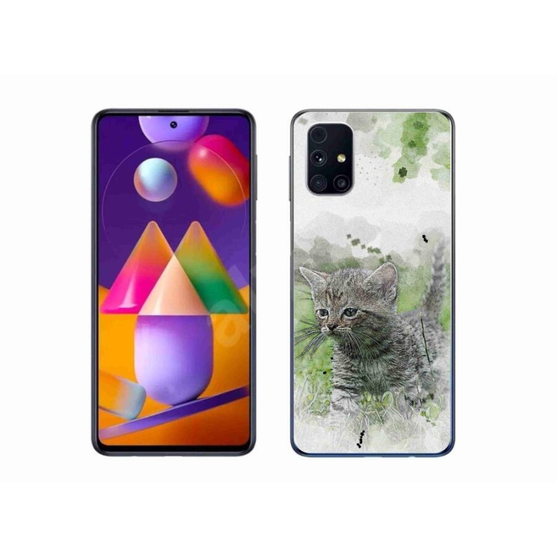 Gelový kryt mmCase na mobil Samsung Galaxy M31s - roztomilé kotě 1