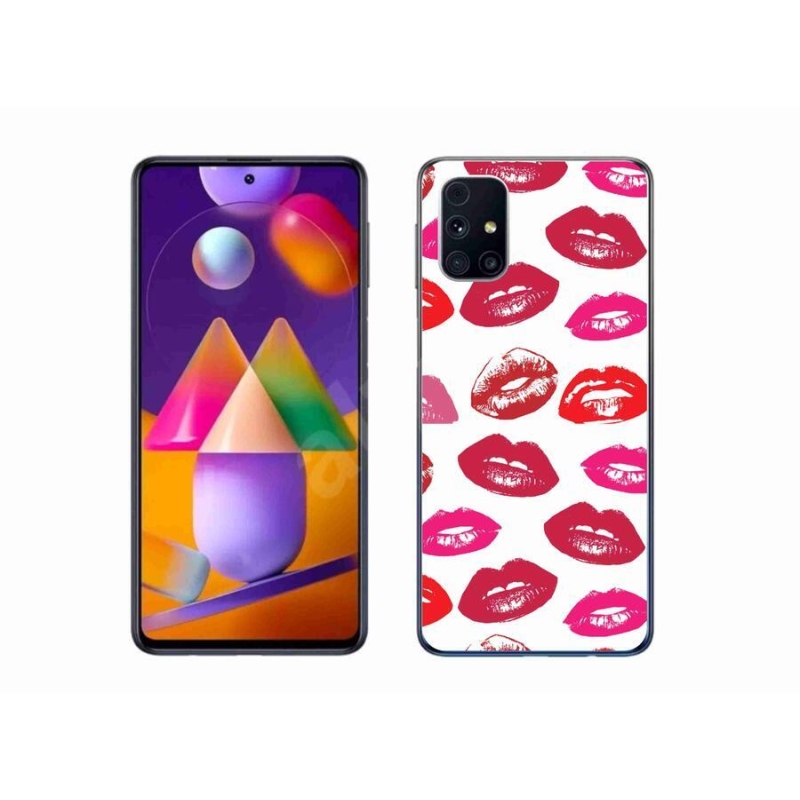 Gelový kryt mmCase na mobil Samsung Galaxy M31s - rty