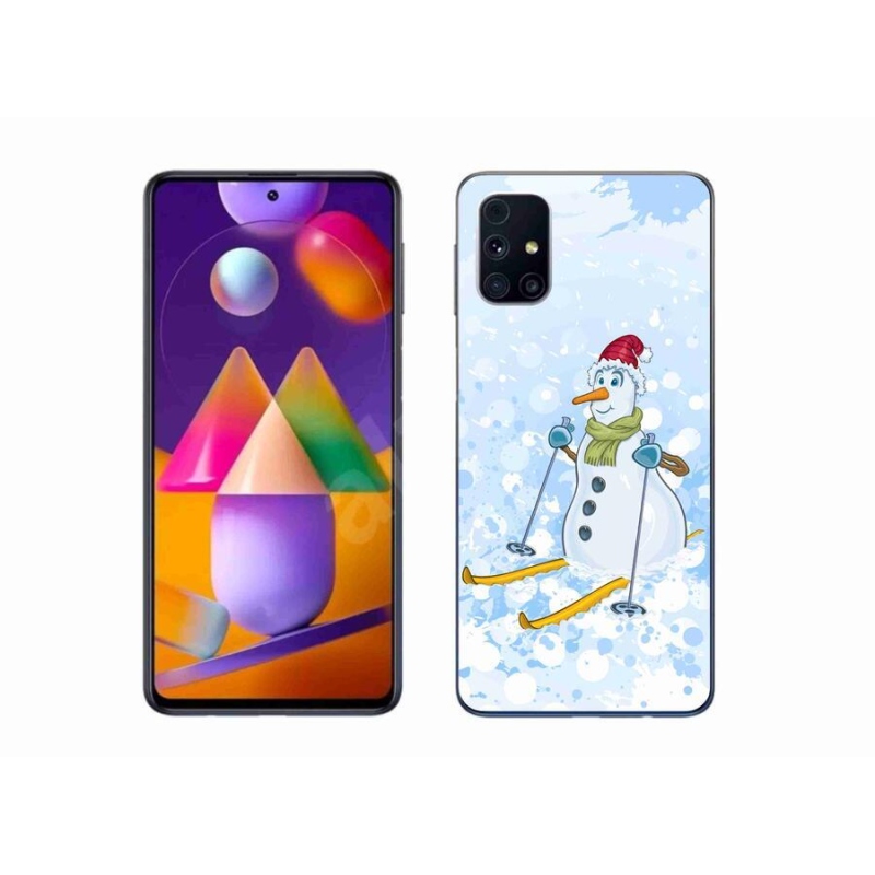 Gelový kryt mmCase na mobil Samsung Galaxy M31s - sněhulák