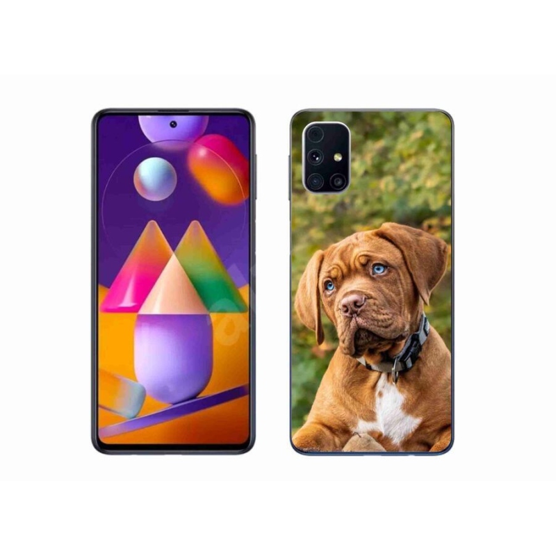 Gelový kryt mmCase na mobil Samsung Galaxy M31s - štěně