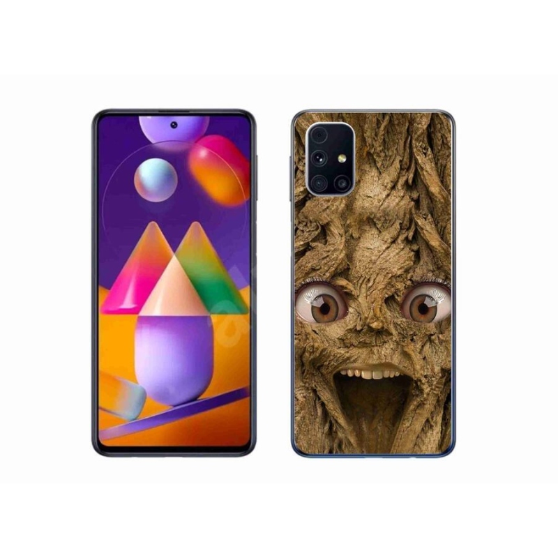 Gelový kryt mmCase na mobil Samsung Galaxy M31s - veselý strom s očima
