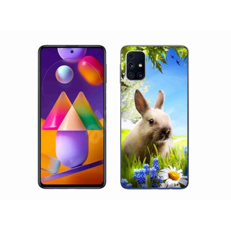 Gelový kryt mmCase na mobil Samsung Galaxy M31S - zajíček