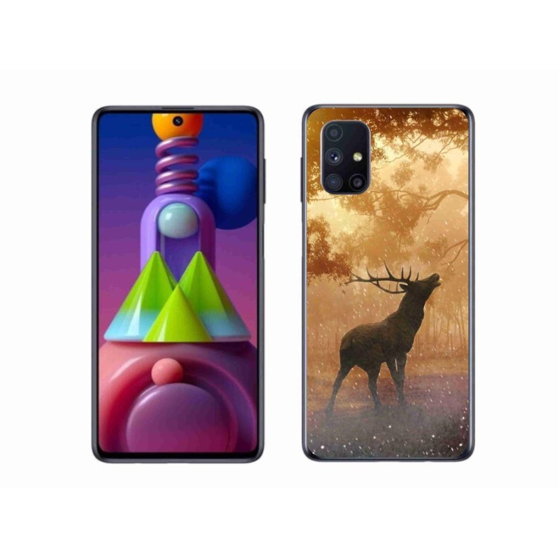 Gelový kryt mmCase na mobil Samsung Galaxy M51 - jelen v říji