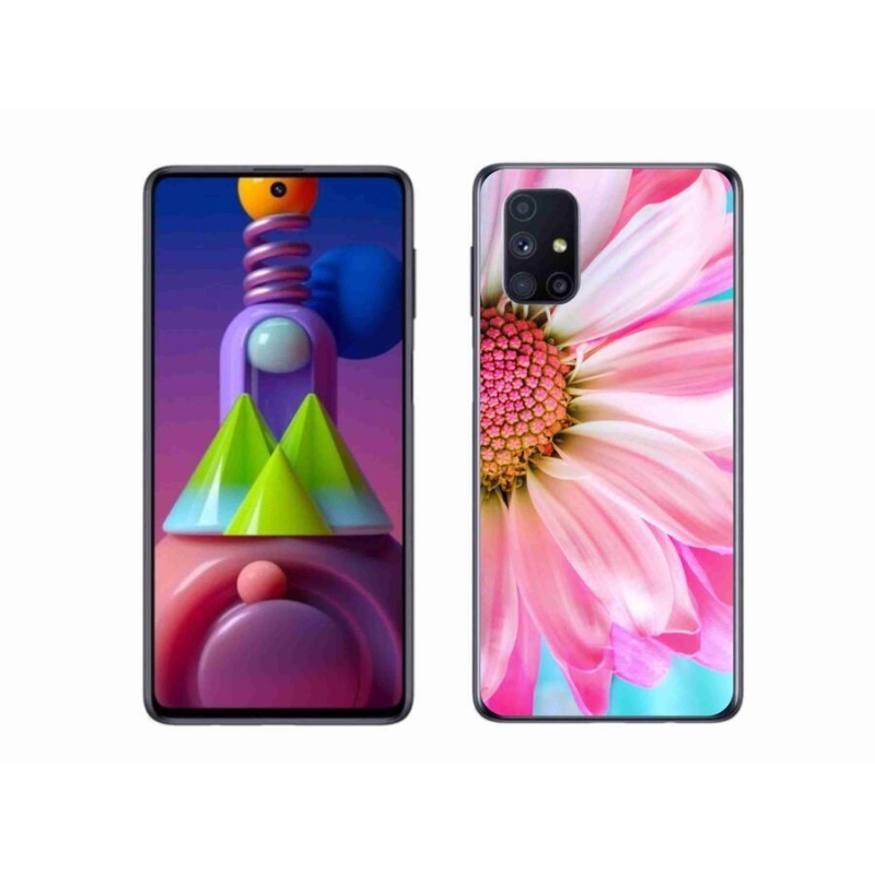 Gelový kryt mmCase na mobil Samsung Galaxy M51 - růžová květina