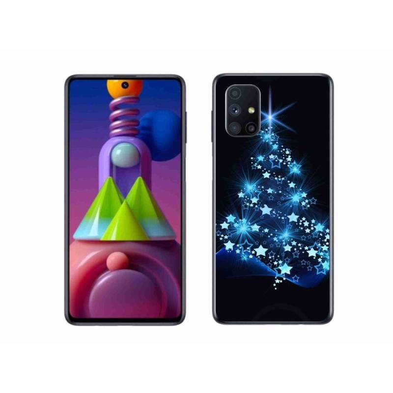 Gelový kryt mmCase na mobil Samsung Galaxy M51 - vánoční stromek