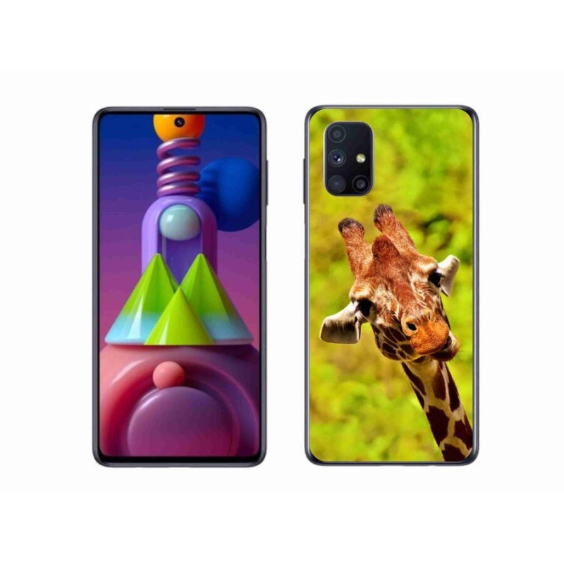Gelový kryt mmCase na mobil Samsung Galaxy M51 - žirafa