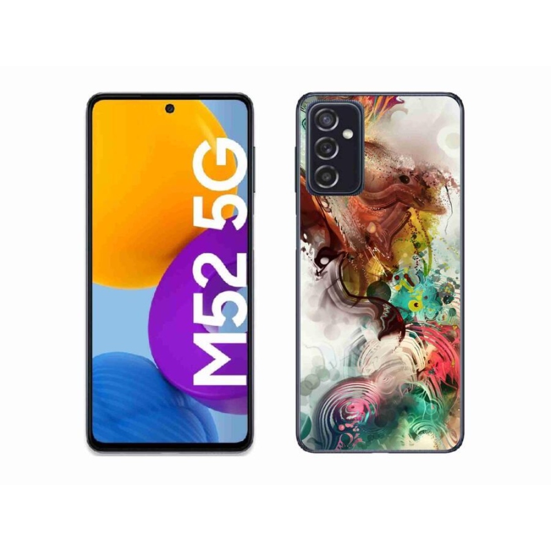 Gelový kryt mmCase na mobil Samsung Galaxy M52 5G - abstrakt 1