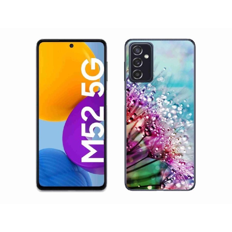 Gelový kryt mmCase na mobil Samsung Galaxy M52 5G - barevné květy