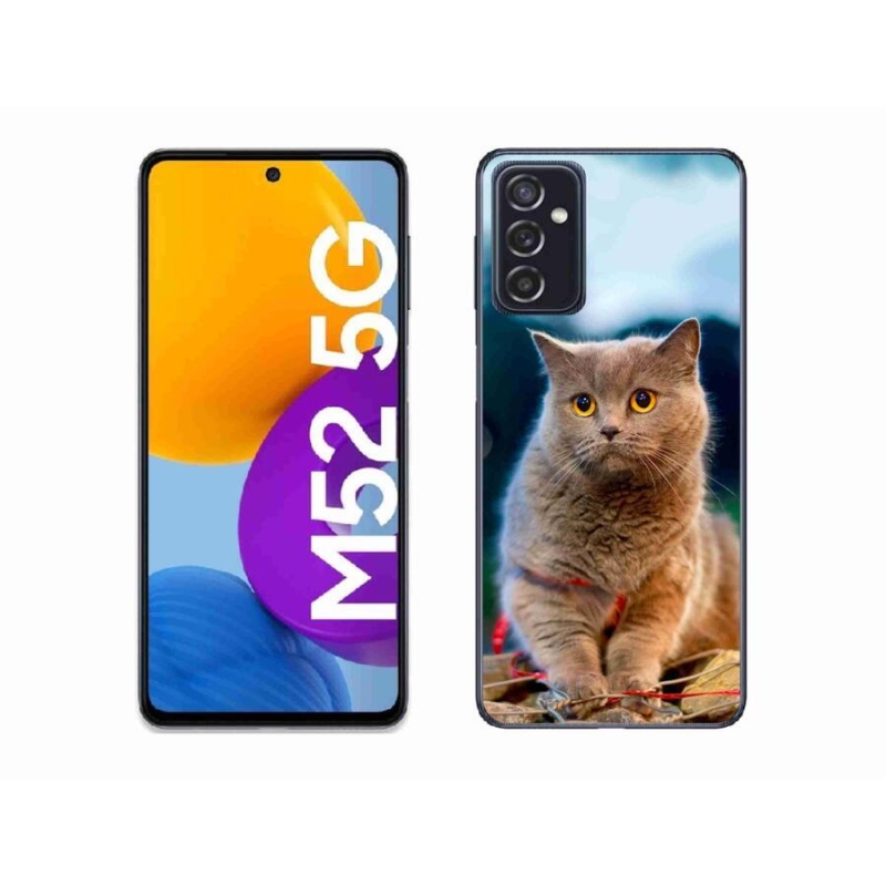 Gelový kryt mmCase na mobil Samsung Galaxy M52 5G - britská modrá 2