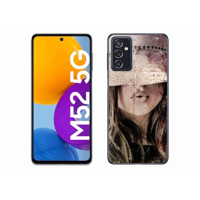 Gelový kryt mmCase na mobil Samsung Galaxy M52 5G - dívka