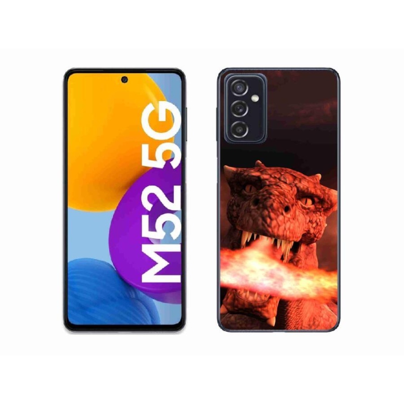 Gelový kryt mmCase na mobil Samsung Galaxy M52 5G - drak