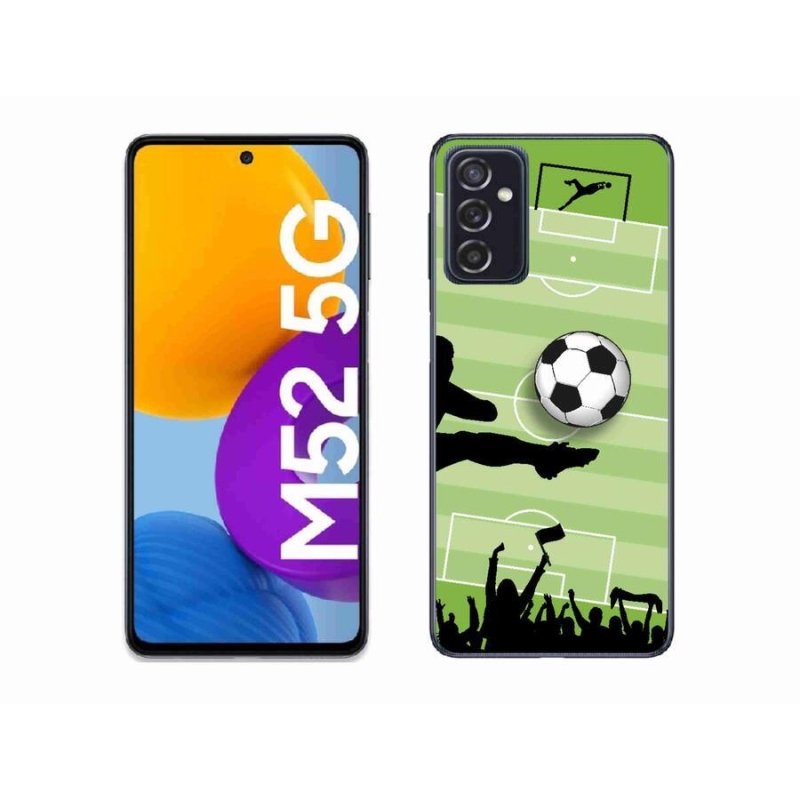 Gelový kryt mmCase na mobil Samsung Galaxy M52 5G - fotbal 3
