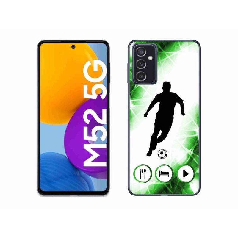 Gelový kryt mmCase na mobil Samsung Galaxy M52 5G - fotbalista
