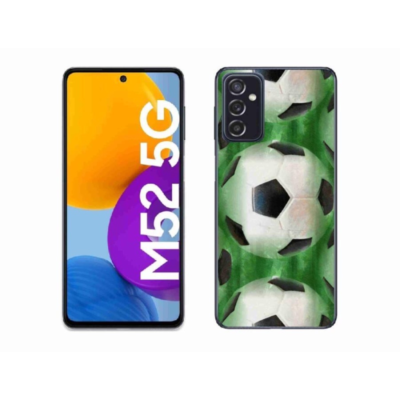 Gelový kryt mmCase na mobil Samsung Galaxy M52 5G - fotbalový míč