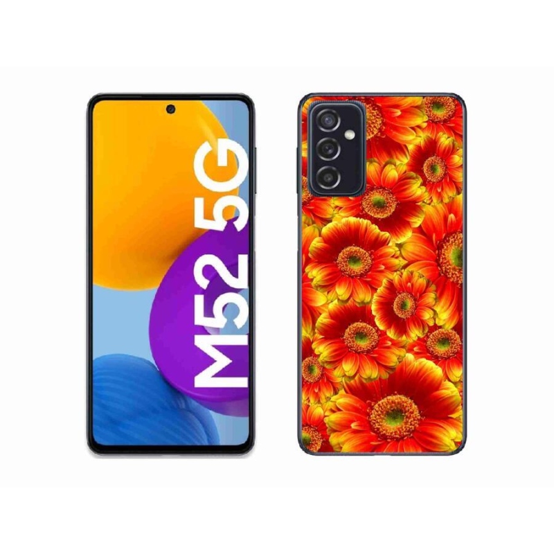 Gelový kryt mmCase na mobil Samsung Galaxy M52 5G - gerbera 1