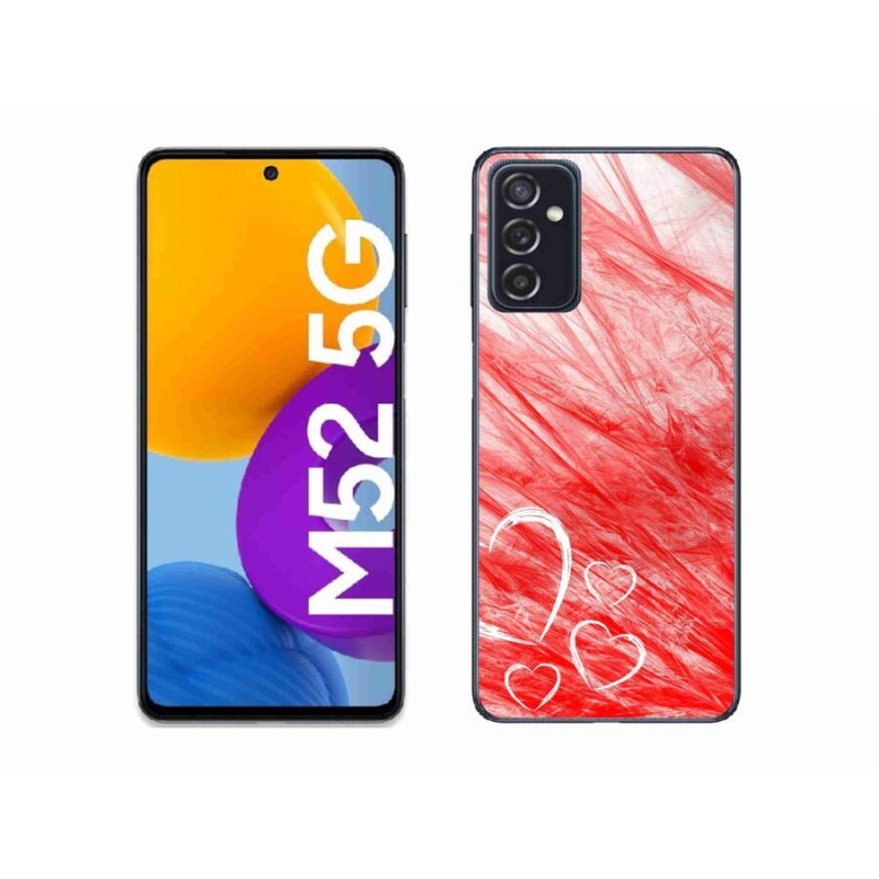 Gelový kryt mmCase na mobil Samsung Galaxy M52 5G - heart