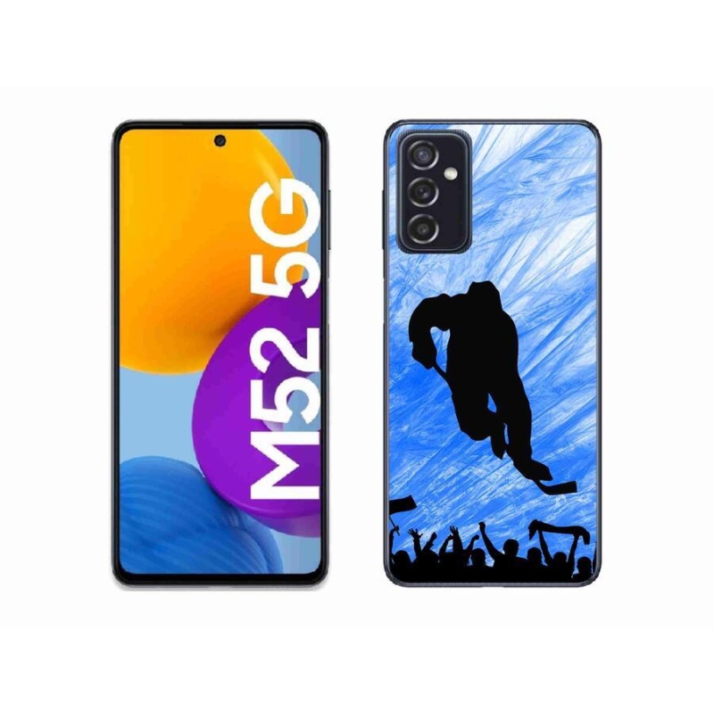 Gelový kryt mmCase na mobil Samsung Galaxy M52 5G - hokejový hráč