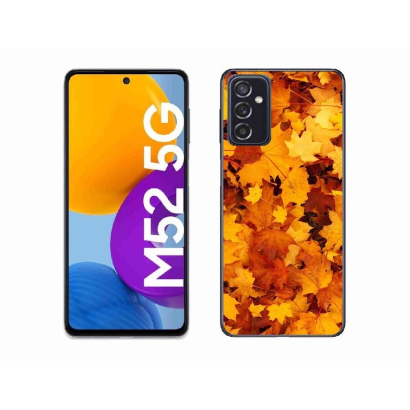 Gelový kryt mmCase na mobil Samsung Galaxy M52 5G - javorové listy
