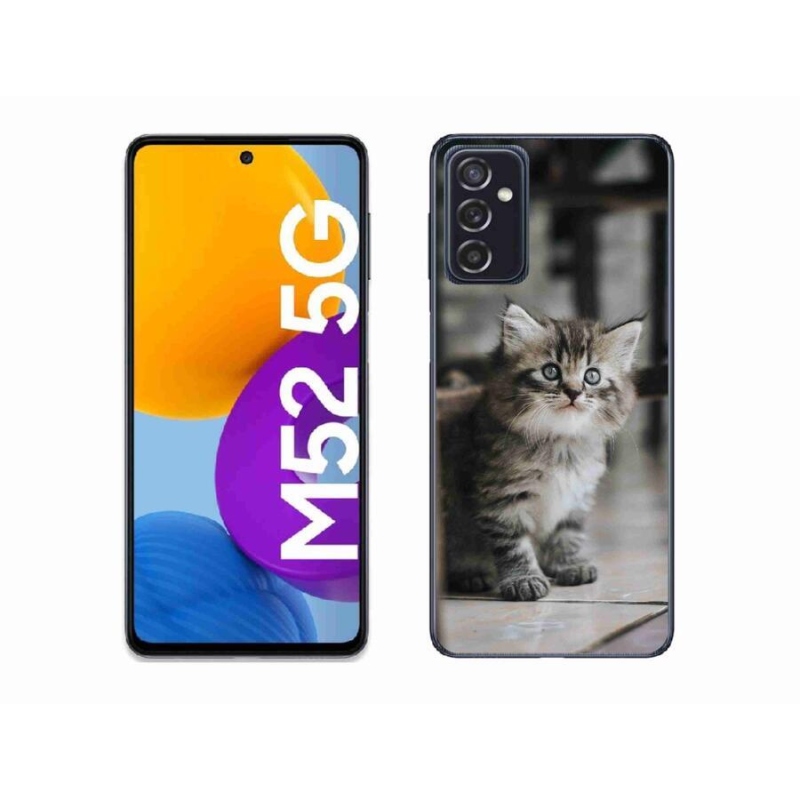Gelový kryt mmCase na mobil Samsung Galaxy M52 5G - koťátko