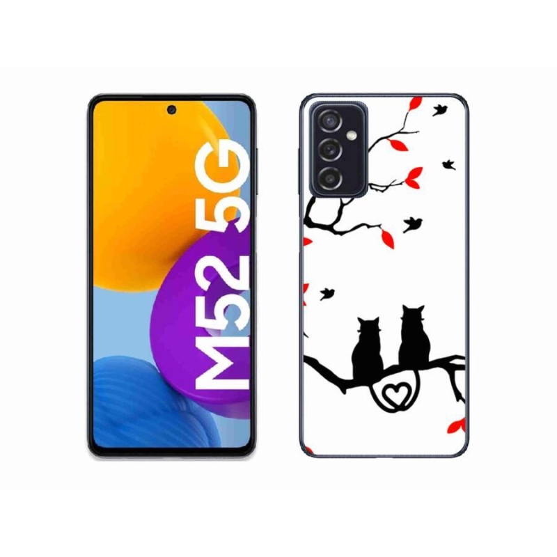 Gelový kryt mmCase na mobil Samsung Galaxy M52 5G - kočičí láska