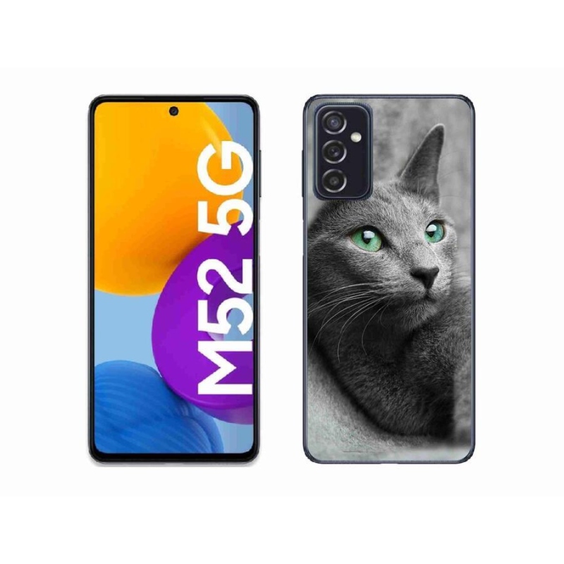 Gelový kryt mmCase na mobil Samsung Galaxy M52 5G - kočka 2