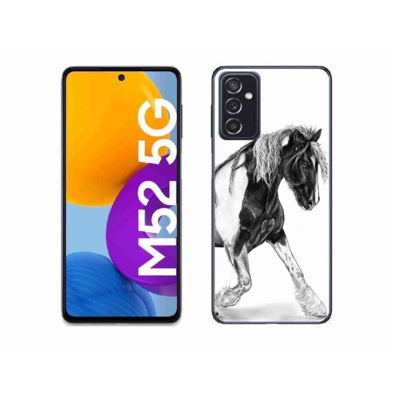 Gelový kryt mmCase na mobil Samsung Galaxy M52 5G - kůň