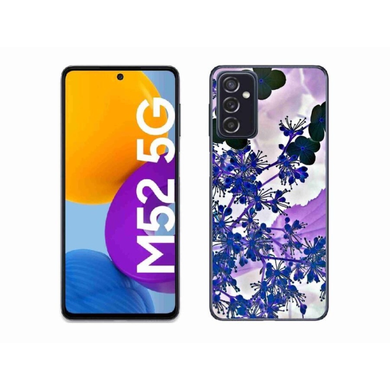 Gelový kryt mmCase na mobil Samsung Galaxy M52 5G - květ hortenzie