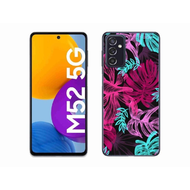 Gelový kryt mmCase na mobil Samsung Galaxy M52 5G - květiny 1