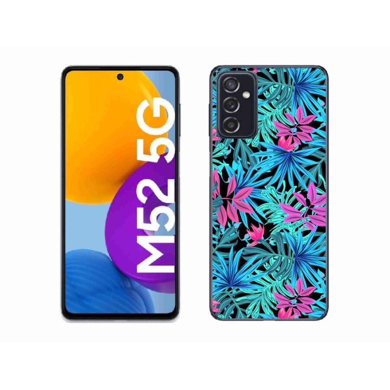Gelový kryt mmCase na mobil Samsung Galaxy M52 5G - květiny 3