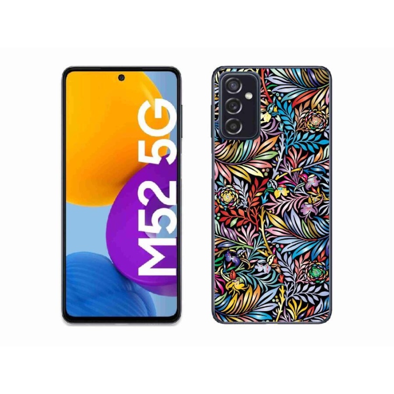 Gelový kryt mmCase na mobil Samsung Galaxy M52 5G - květiny 5