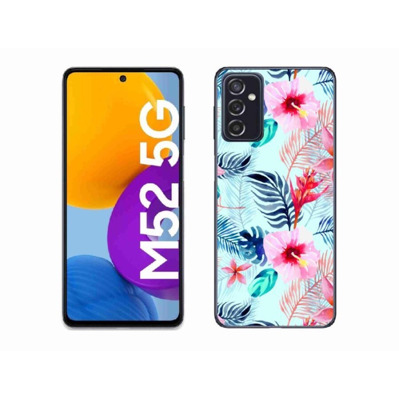 Gelový kryt mmCase na mobil Samsung Galaxy M52 5G - květiny