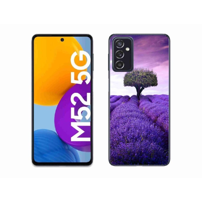 Gelový kryt mmCase na mobil Samsung Galaxy M52 5G - levandulová louka